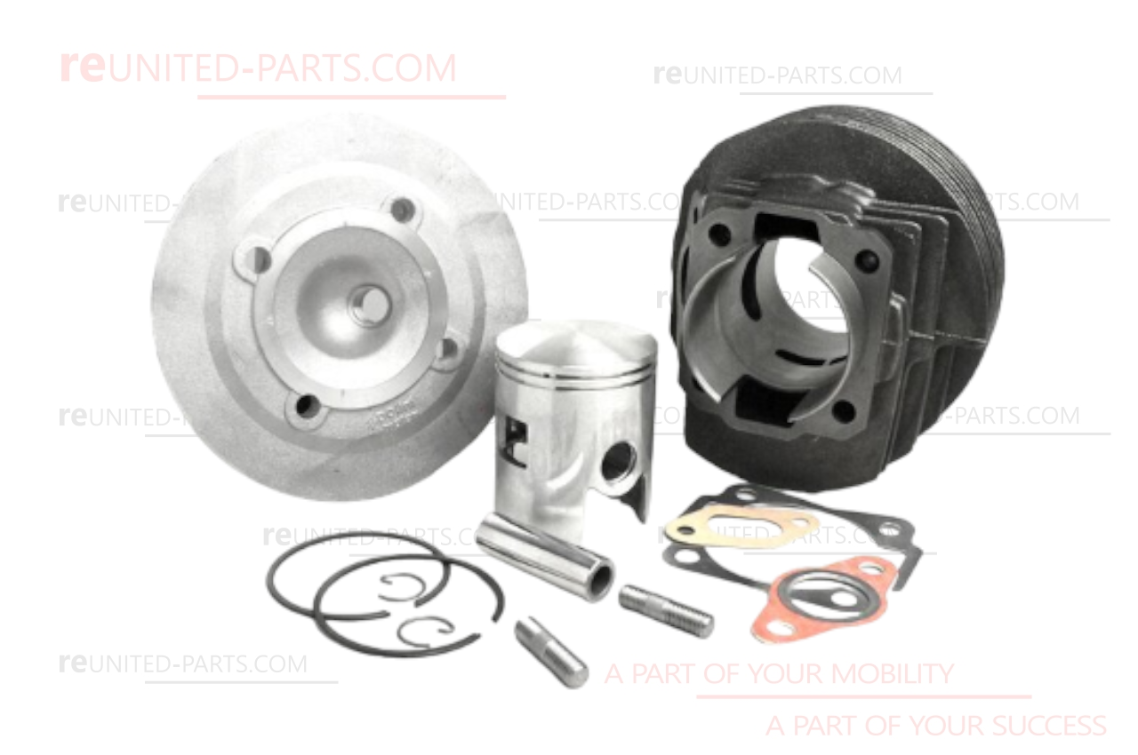 Cylinder, racing cylinder (Polini) 130 cc cast iron | Vespa 50/90/125, Primavera/ET3/PK 
