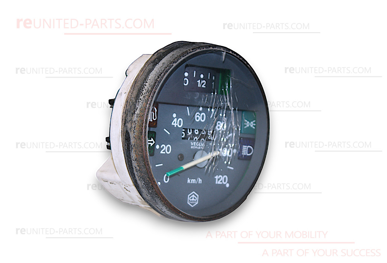 Tachometer, mit Tankanzeige, Original Piaggio, 120 km/h| Piaggio PX 80- 200 Lusso
