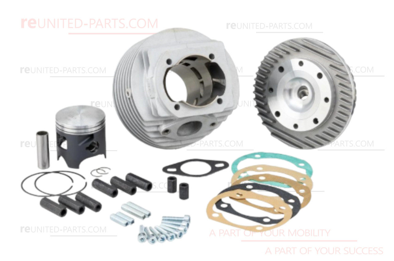 Cylinder kit, racing cylinder 144cc VMC ET7-60, Overflow Cylinder | Vespa 50-125 /​ PV /​ ET3 /​ PK /​ S /​ XL / ​2