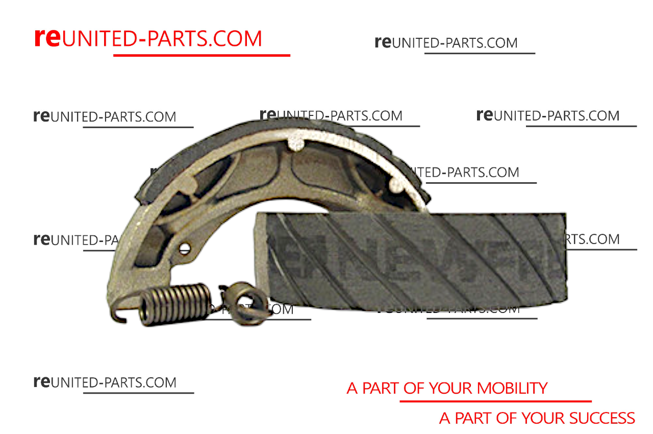 Bremsbacken vorne, 8", 9", 10" (NEWFREN) | Vespa/Piaggio 50 special, V5B1-4T/SR/SS/90 R/SS/100/125, ET3, P80