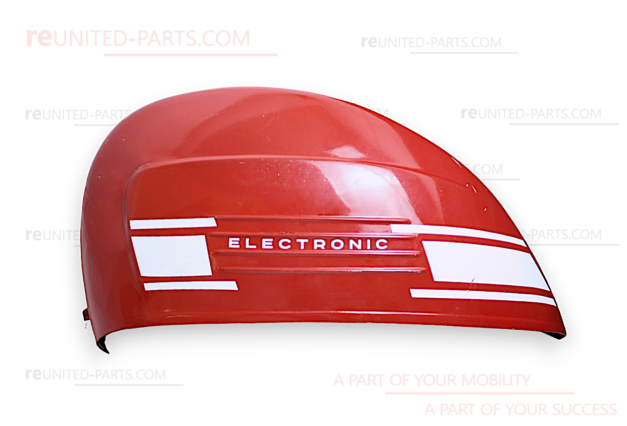 Seitenbacke links, rot, O-lack, Patina | Motovespa 160 GT