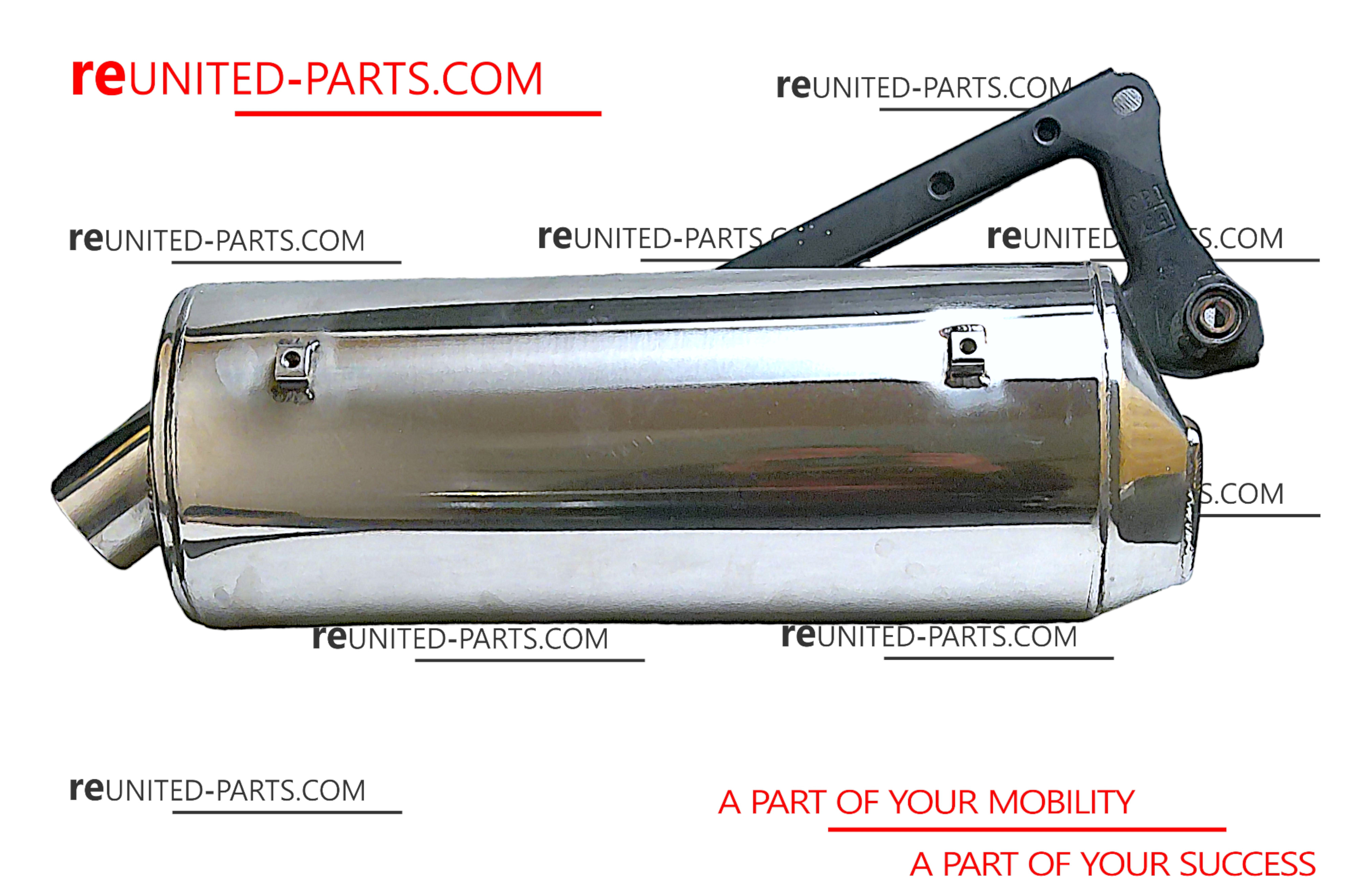 Auspuff, Edelstahl, 3-Loch| Durchmesser 32cm, CPI & Keeway Q3-Modelle