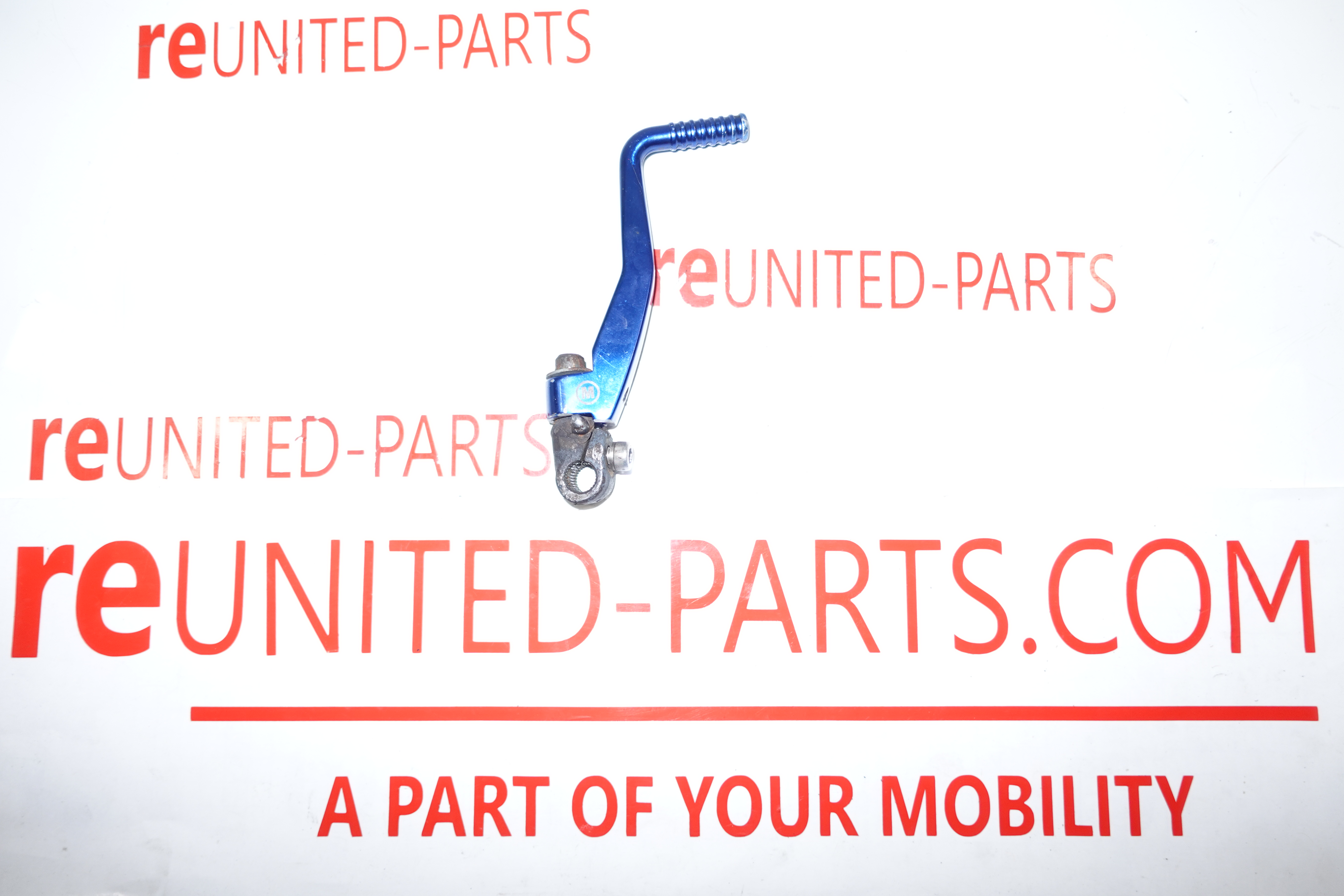 Minarelli AM6 | Anlasser Kurbel STR8, Kickstarter Stahl Blau