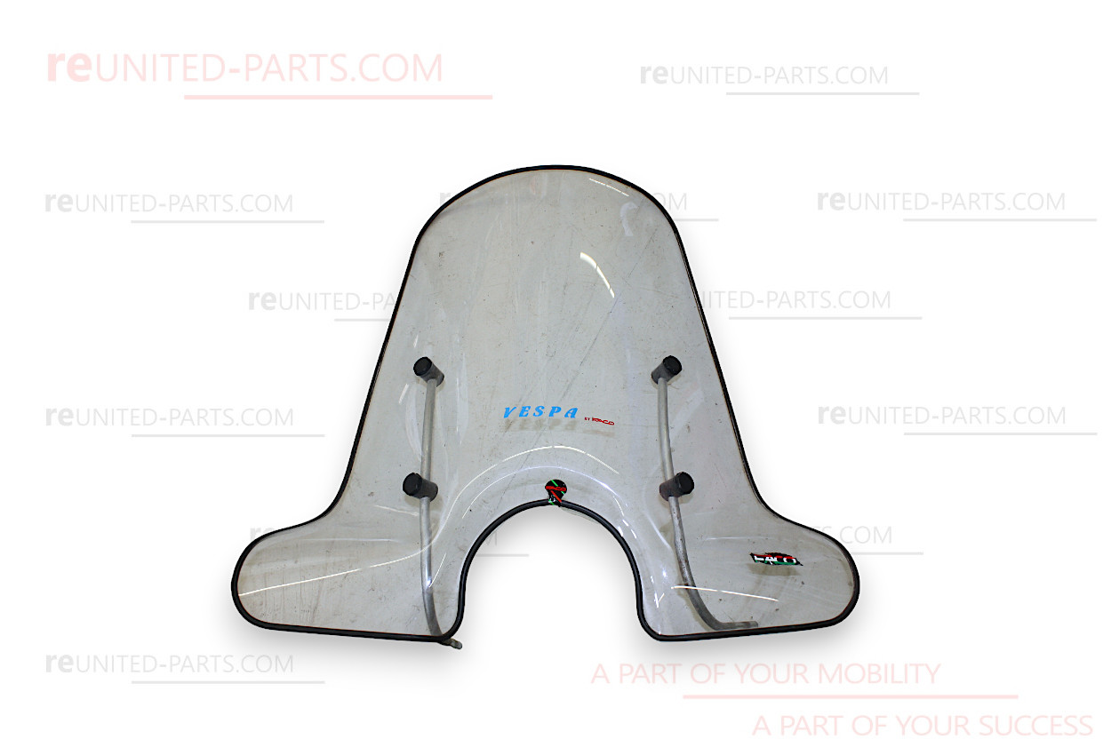 Windshield, Faco, high, clear view | Piaggio Vespa PX 80-200, Lusso, Motovespa PX